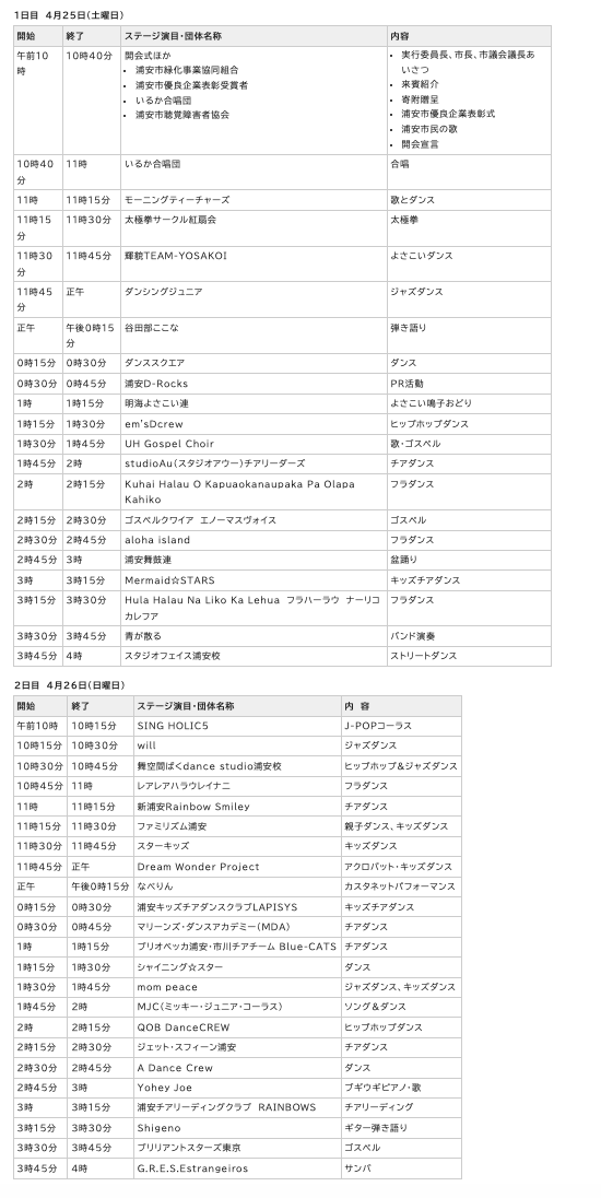 タイムテーブル