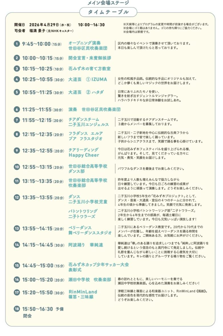 タイムテーブル