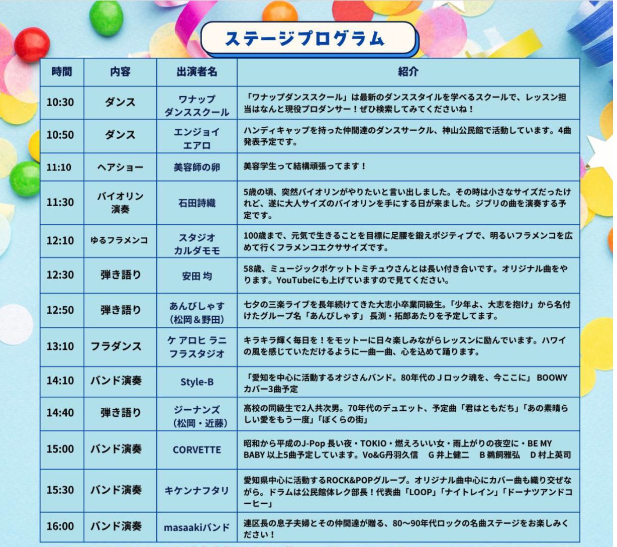 タイムテーブル