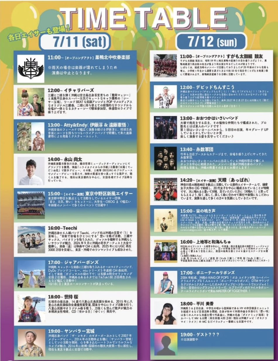 タイムテーブル